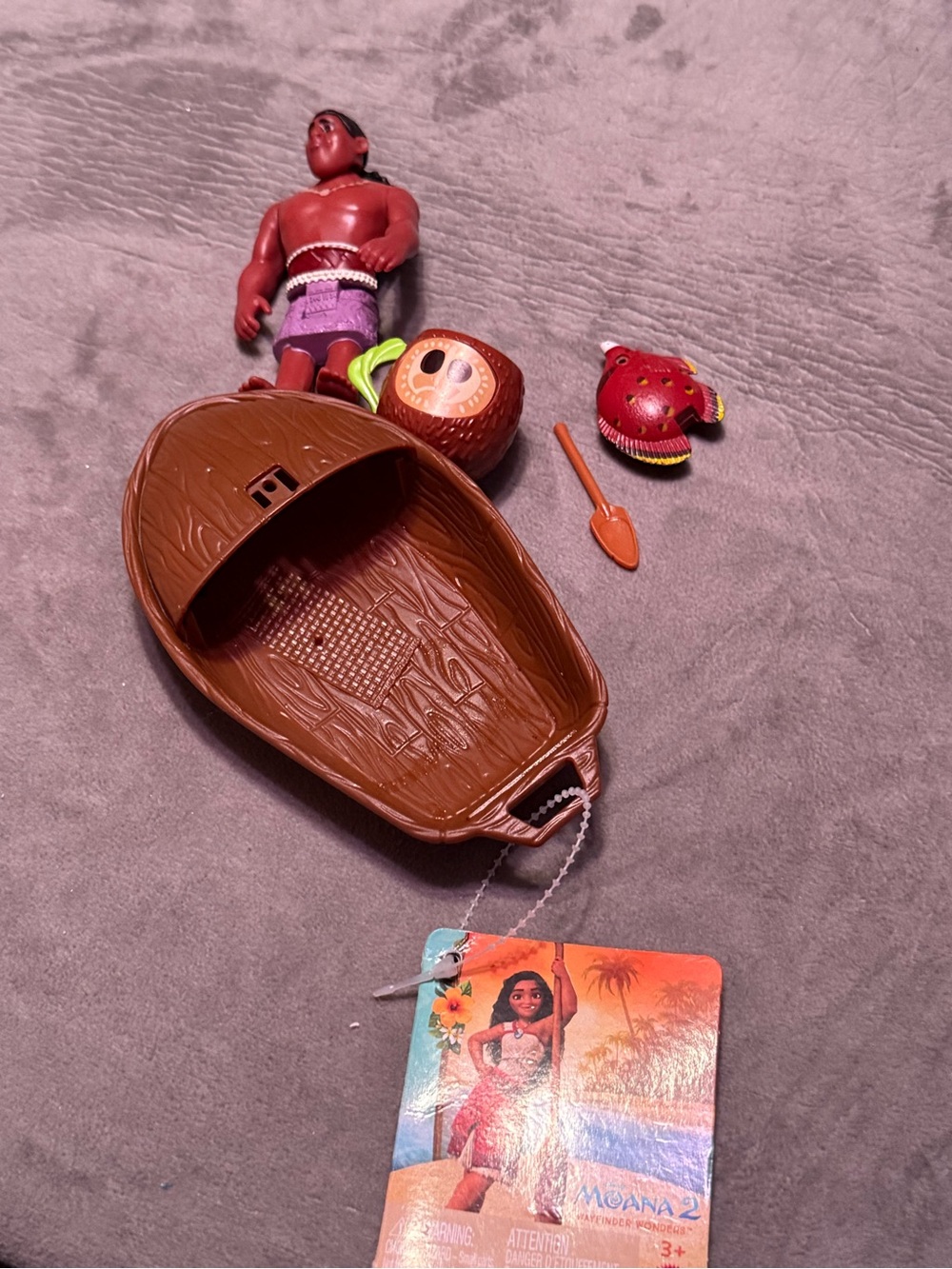 Disney Moana 2 Canoe Adventure Playset Maui Figure & Accessories